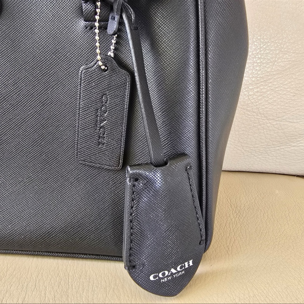 Coach Black Leather Satchel - Picture 3 of 8